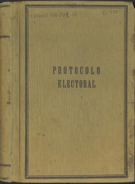 Junta Electoral Departamental de Chanco. Protocolo Electoral.