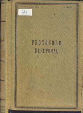 Junta Electoral Departamental de Copiapó. Protocolo Electoral.