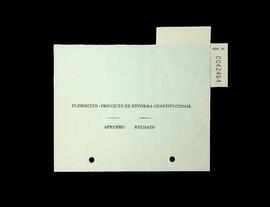 Plebiscito Proyecto de Reforma Constitucional (1989).