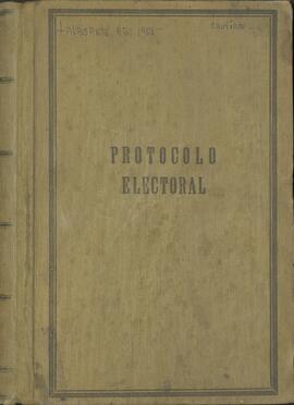 Junta Electoral Departamental de Talagante. Libro Protocolo Electoral del Notario y Conservador d...