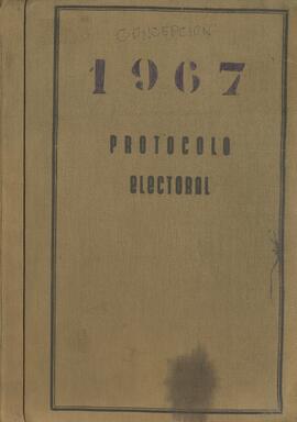 Colegio Escrutador Departamental de Concepción. Protocolo Electoral.