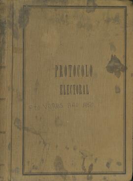 Junta Electoral Departamental de Puerto Varas. Libro Protocolo Electoral Notaría de Puerto Varas.