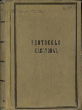 Junta Electoral Departamental de Angol. Protocolo Electoral.