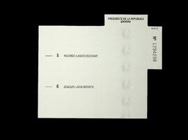 Presidente de la República - 2° vuelta (2000).