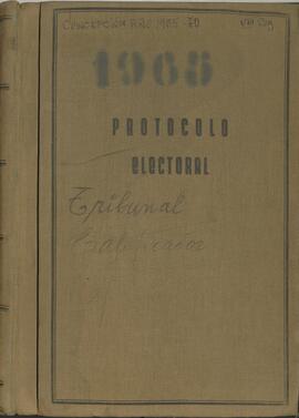 Colegio Escrutador Departamental de Concepción - Tribunal Calificador Provincial de Elecciones Mu...