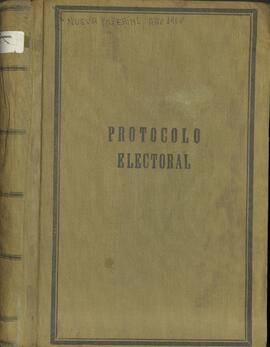 Colegio Escrutador Departamental de Imperial. Protocolo Electoral.