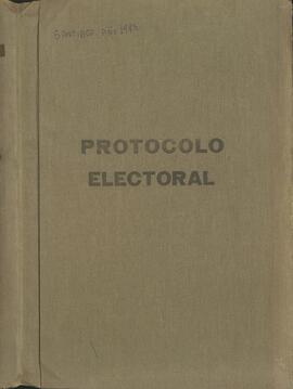 Colegio Escrutador Departamental de Santiago. Protocolo Electoral de la Décima Comuna "Parqu...