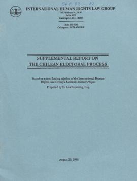 Informe de Lea Browning sobre situación electoral en Chile