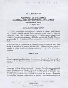 Declaración de la Asociación de Organismos Electorales
